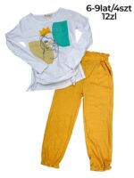 Dziewczęcy komplet bluzka i spodnie