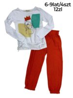 Dziewczęcy komplet bluzka i spodnie - obrazek 4