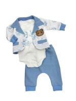 Komplet niemowlęcy 3-częściowy z misiem - obrazek 3