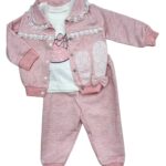 Dziewczęcy komplet 3-częściowy z króliczkiem