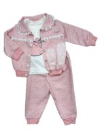 Dziewczęcy komplet 3-częściowy z króliczkiem
