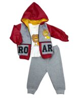 Trzyczęściowy komplet chłopięcy z lwem - obrazek 2