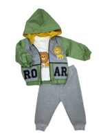 Trzyczęściowy komplet chłopięcy z lwem - obrazek 3