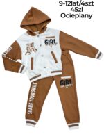 Ocieplany komplet dresowy dla dziewczynki