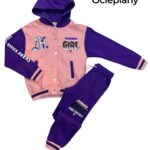 Ocieplany komplet dresowy dla dziewczynki