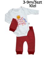 3-częściowy komplet niemowlęcy z body - obrazek 2