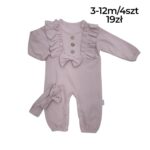 Prążkowany rampers z opaską