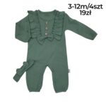 Prążkowany rampers z opaską - obrazek 2