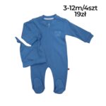 Prążkowany pajac niemowlęcy z czapką - obrazek 6