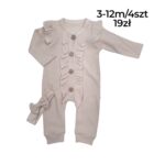 Prążkowany rampers z opaską