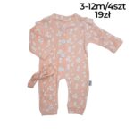 Prążkowany rampers z opaską w stokrotki - obrazek 3