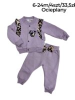 Ocieplany komplet dziewczęcy Myszka z panterką - obrazek 2