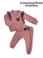 Ocieplany komplet dziewczęcy Myszka z panterką - obrazek 3
