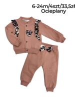 Ocieplany komplet dziewczęcy Myszka z panterką - obrazek 4