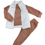 Dziewczęcy komplet 3-częściowy z kamizelką