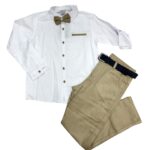 Elegancki komplet chłopięcy z muszką