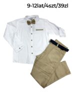 Elegancki komplet chłopięcy z muszką