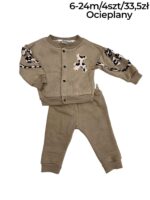 Ocieplany komplet dresowy z misiem - obrazek 4