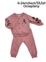 Ocieplany komplet dresowy z misiem - obrazek 3