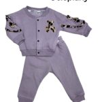 Ocieplany komplet dresowy z misiem