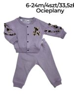 Ocieplany komplet dresowy z misiem