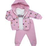 Ocieplany dres 3-częściowy dziewczęcy