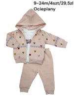 Ocieplany dres 3-częściowy dziewczęcy - obrazek 4