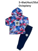 Ocieplany komplet dresowy tie-dye - obrazek 4