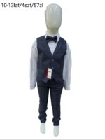 Elegancki komplet chłopięcy z kamizelką i muszką - obrazek 3