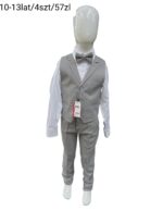 Elegancki komplet chłopięcy z kamizelką i muszką - obrazek 2