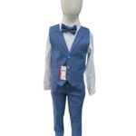 Elegancki komplet chłopięcy z kamizelką i muchą