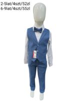Elegancki komplet chłopięcy z kamizelką i muszką - obrazek 5